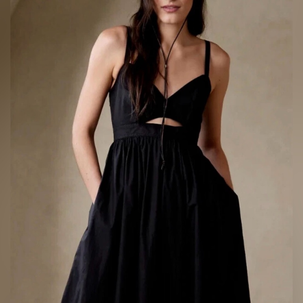 Banana Republic Isa Cotton Midi Dress - Picture 2 of 9